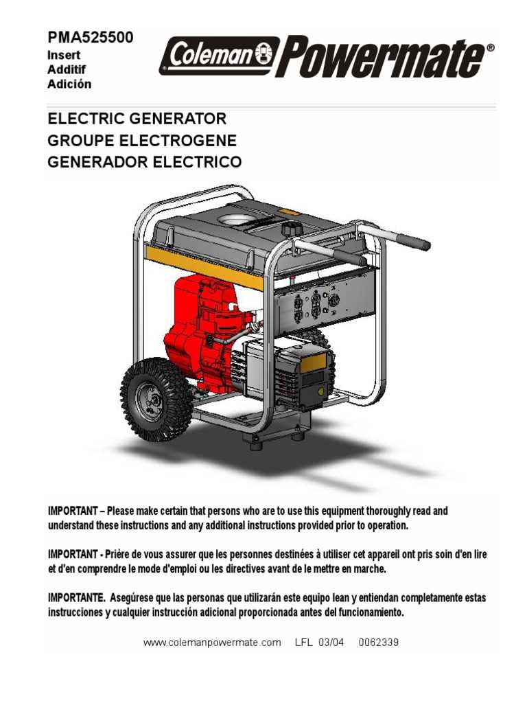 coleman powermate 6250 owners manual