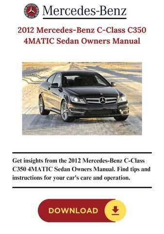 2012 mercedes benz c300 owners manual