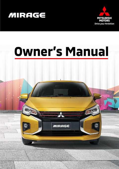 2015 mitsubishi mirage owners manual