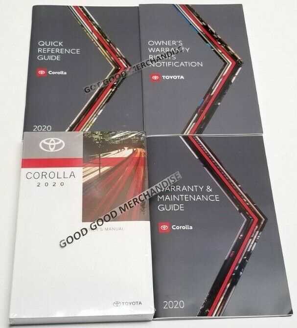 2020 corolla owners manual