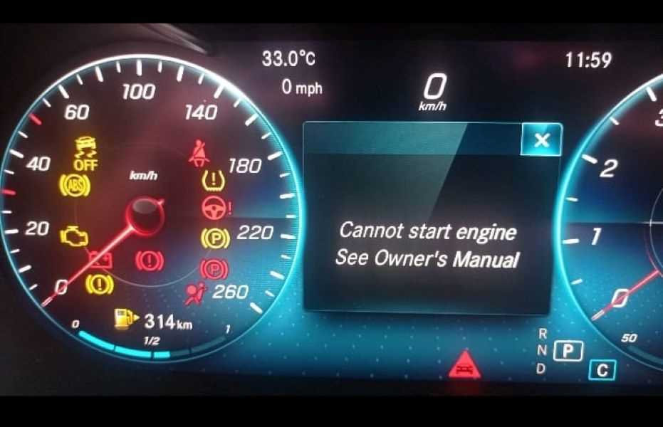 mercedes see owners manual battery