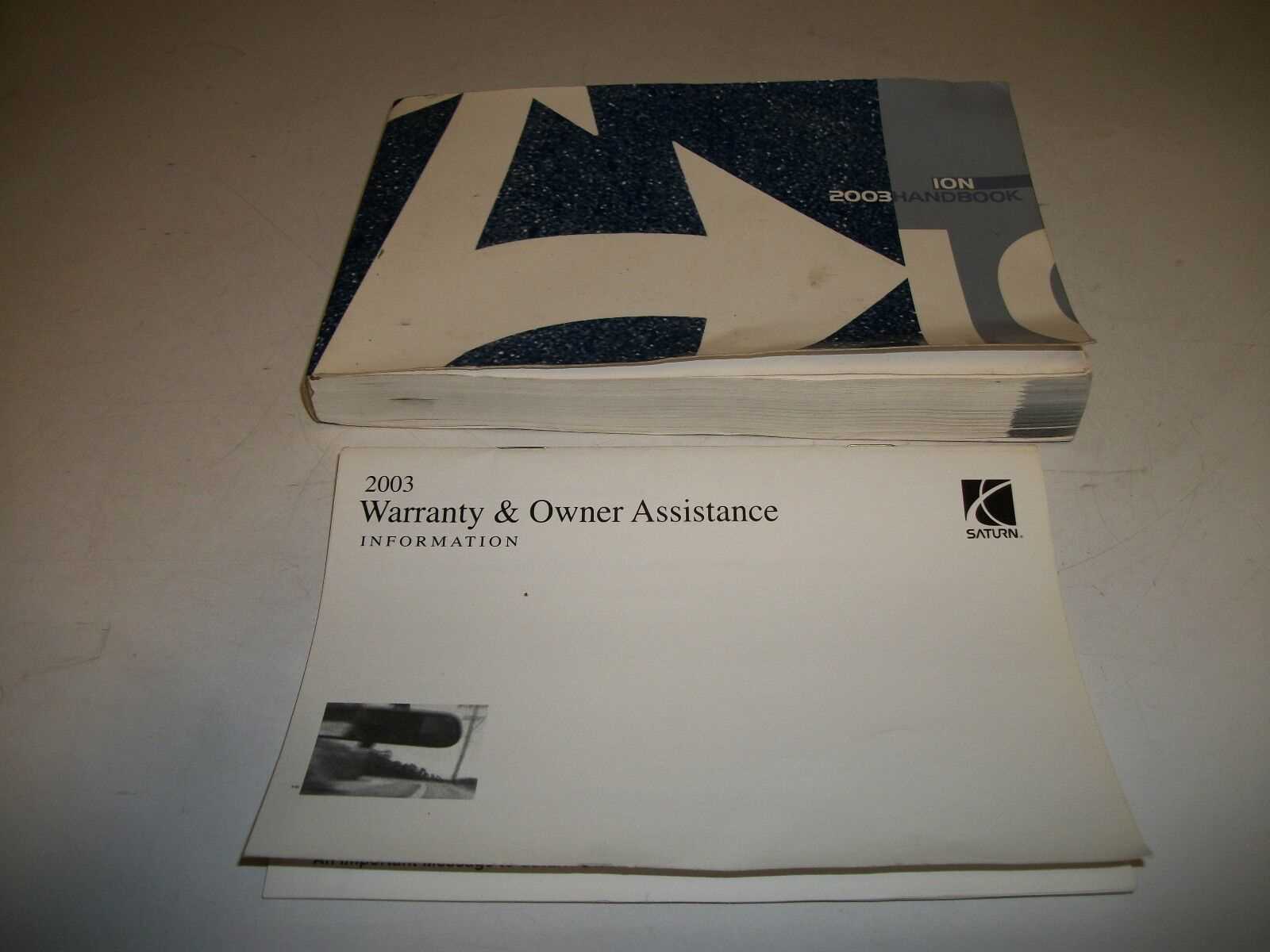 2003 saturn ion owners manual