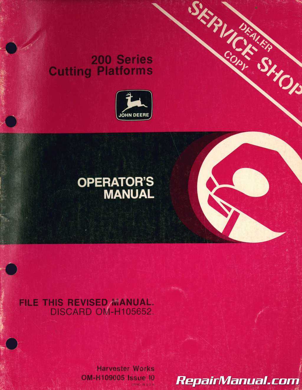 john deere owner manuals