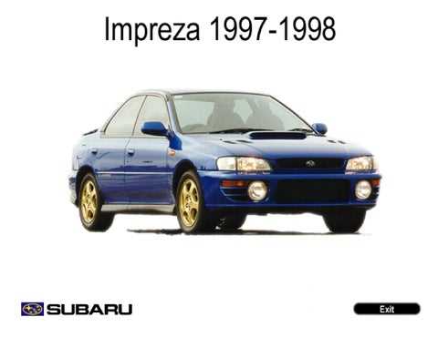 1998 subaru impreza owners manual