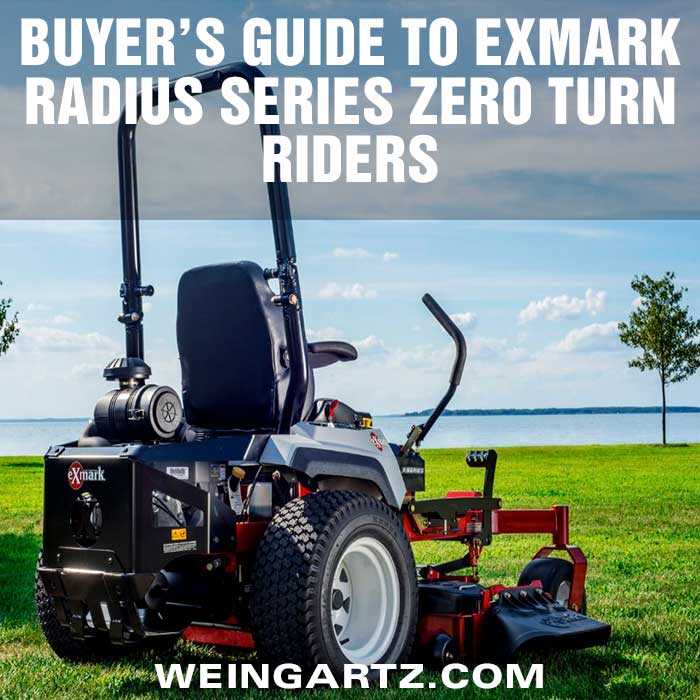 exmark radius owners manual