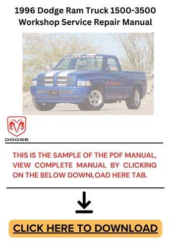 1996 dodge ram owners manual