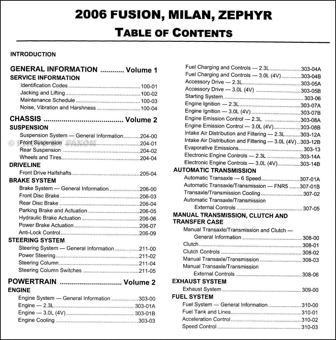 2006 mercury milan owners manual