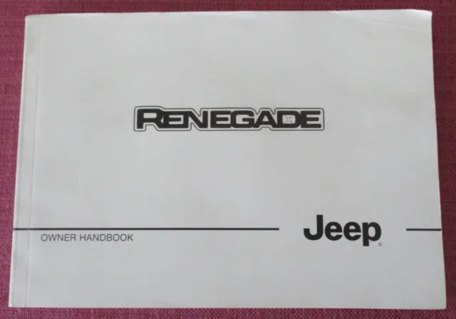 jeep renegade 2018 owners manual