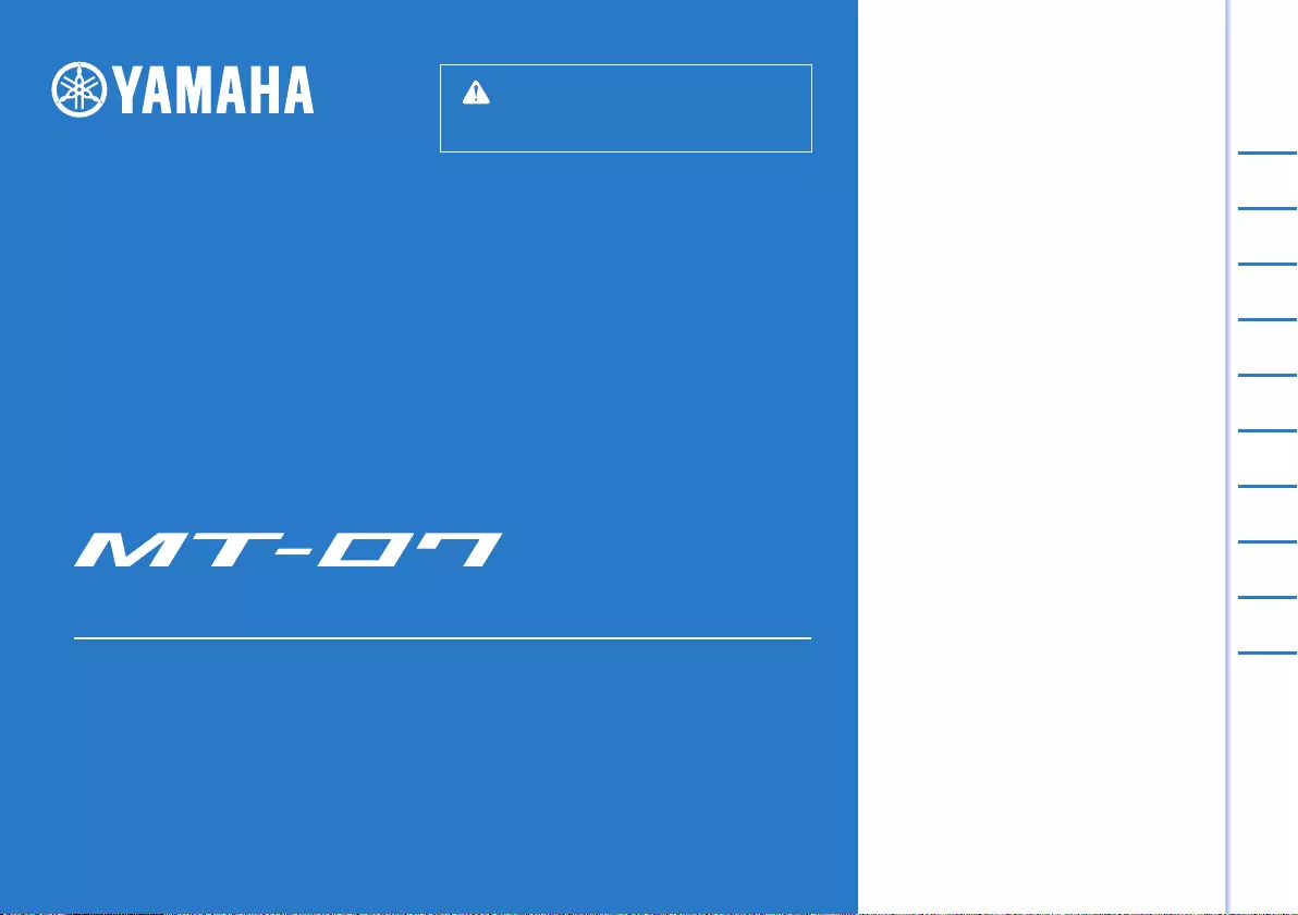 mt 07 owners manual