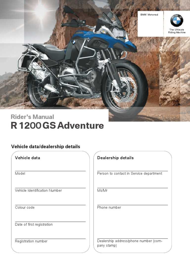 2016 bmw r1200rt owners manual