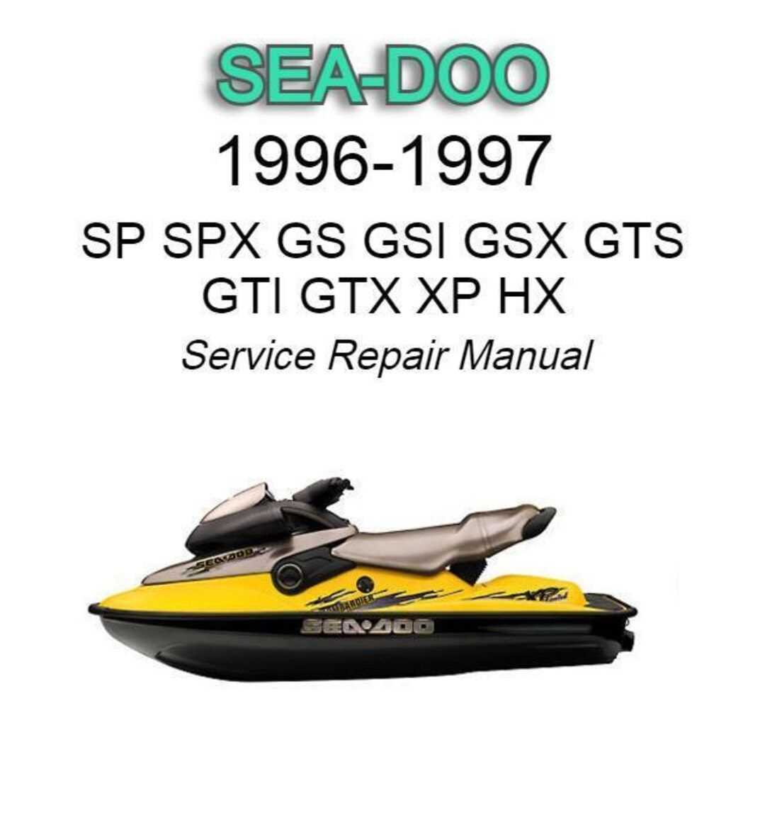 1996 seadoo spx owners manual