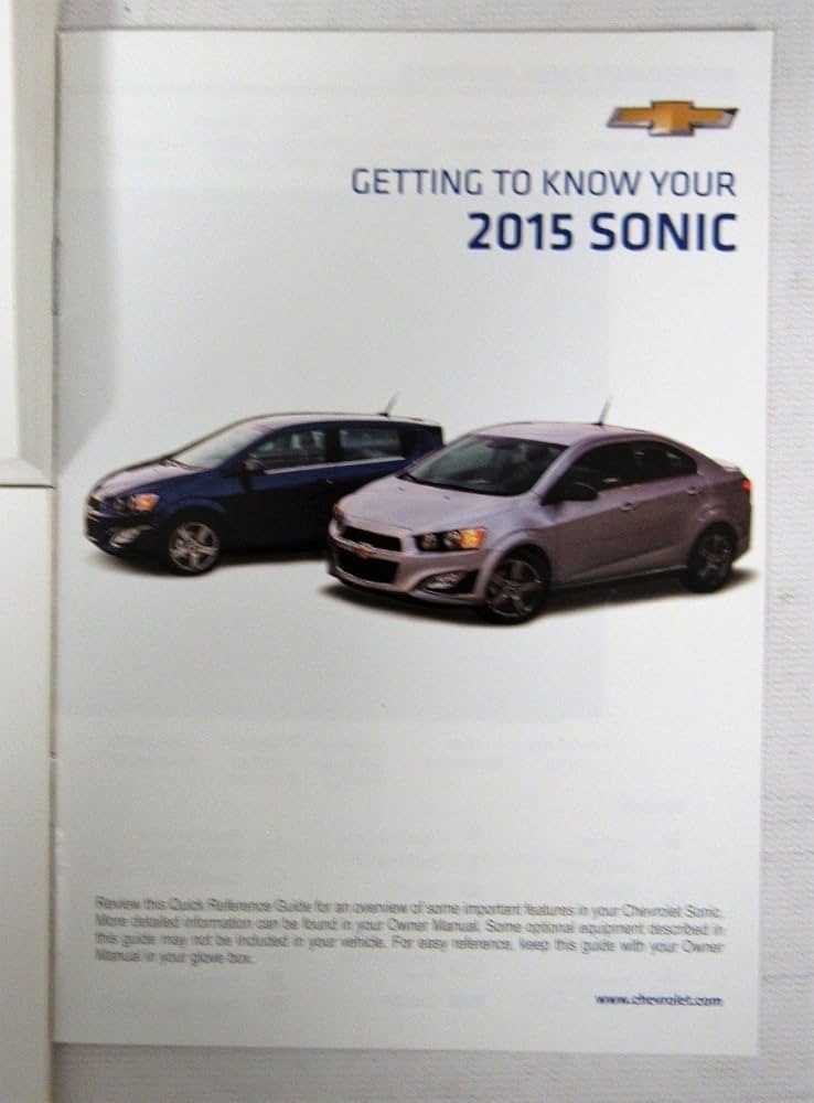 chevrolet sonic owners manual