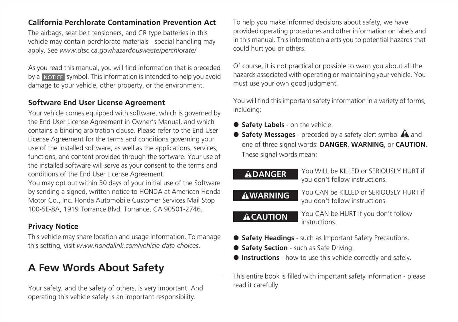 honda civic 2020 owners manual