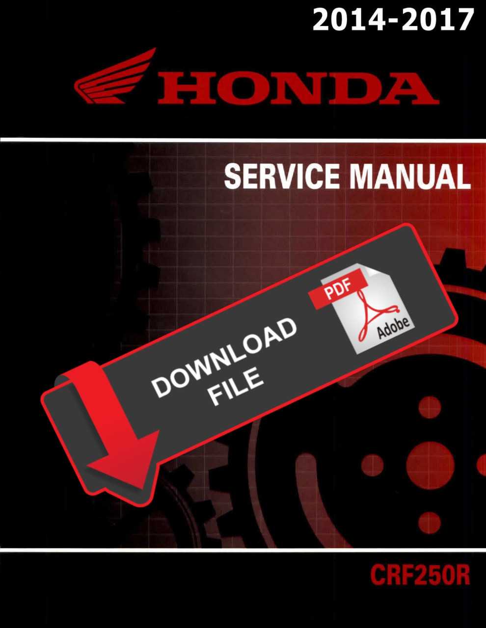 honda crf250r owners manual