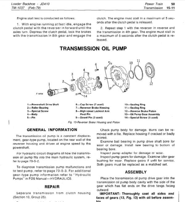 john deere 410 backhoe owners manual