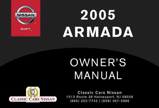 2015 nissan armada platinum owners manual