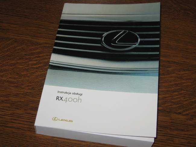 2006 lexus rx400h owners manual