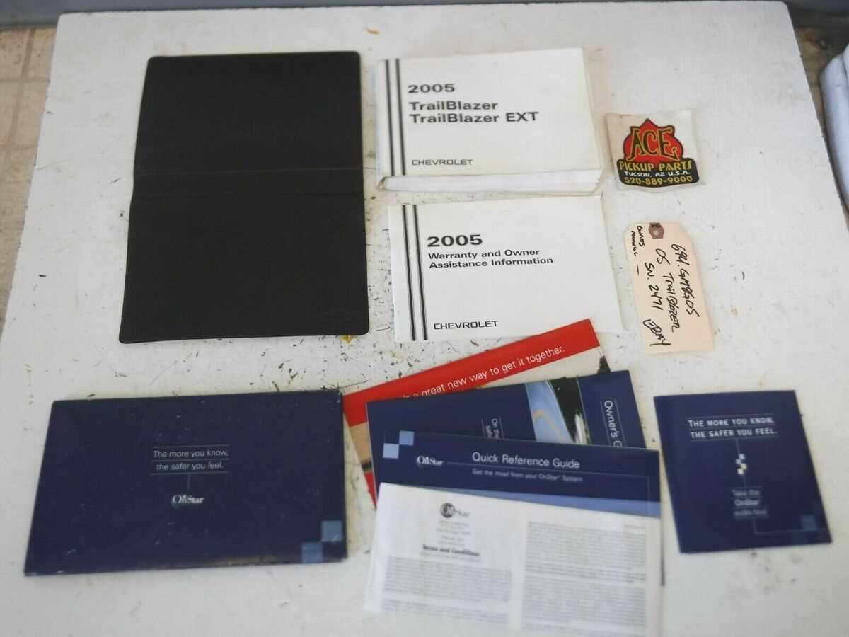 2005 chevy trailblazer lt owners manual