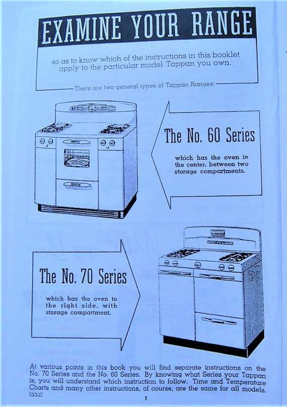 tappan oven owners manual