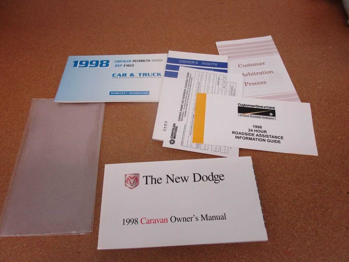 1998 dodge caravan owners manual
