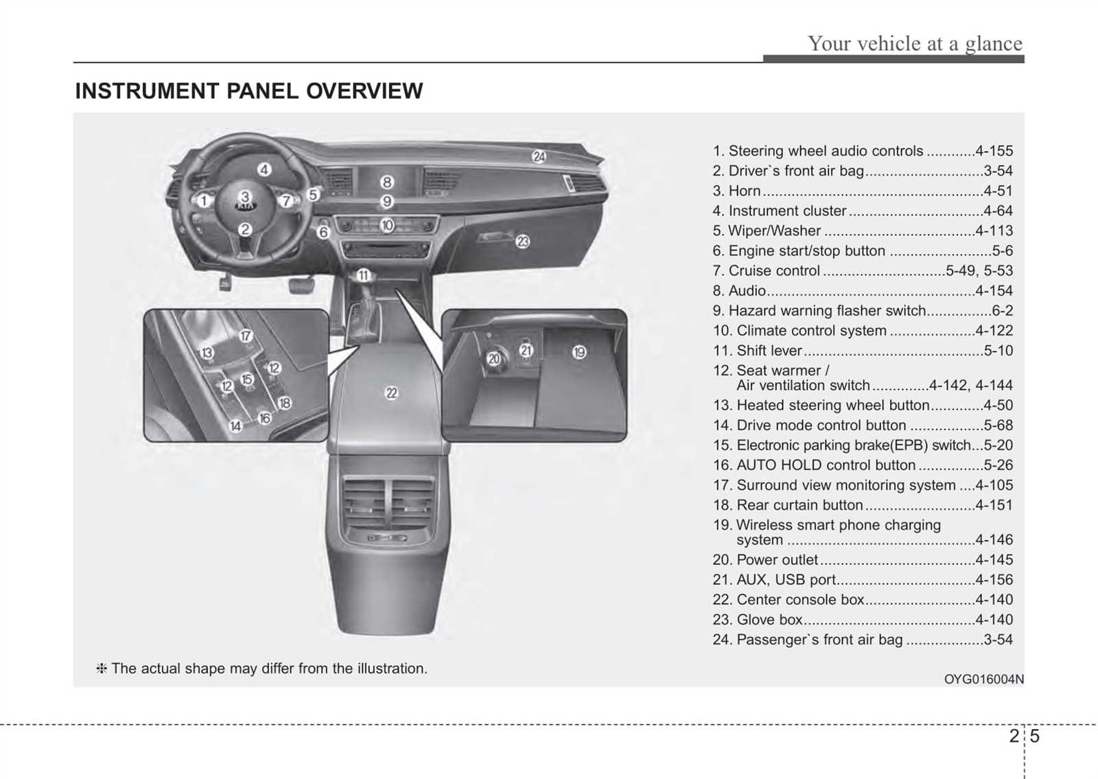 kia cadenza owners manual