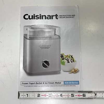 cuisinart ice cream maker owners manual