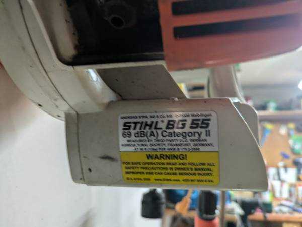 stihl bg55 owners manual