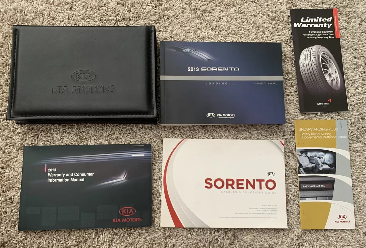 2013 kia sorento owners manual