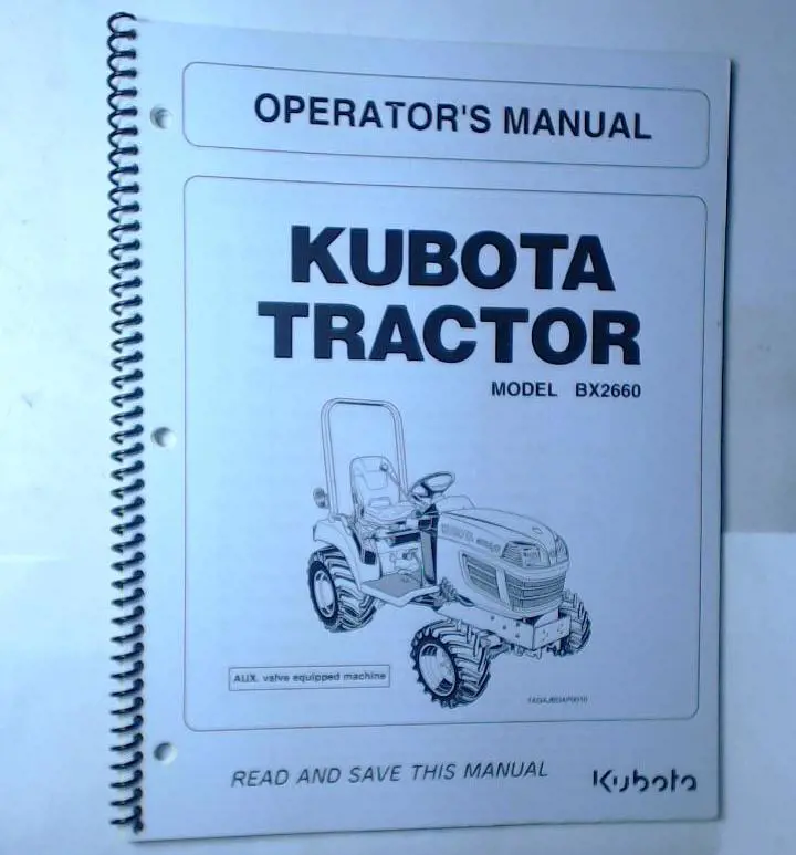 kubota bx23 owners manual