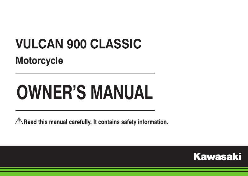 vulcan 900 owners manual