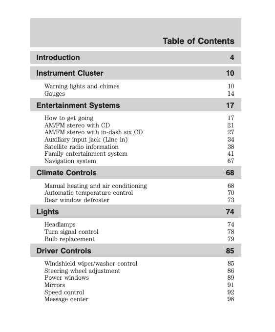 2007 ford edge sel owners manual