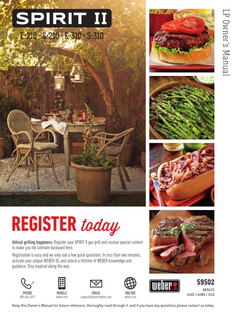 weber gas grill owners manual