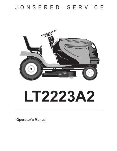 poulan pro riding mower owners manual
