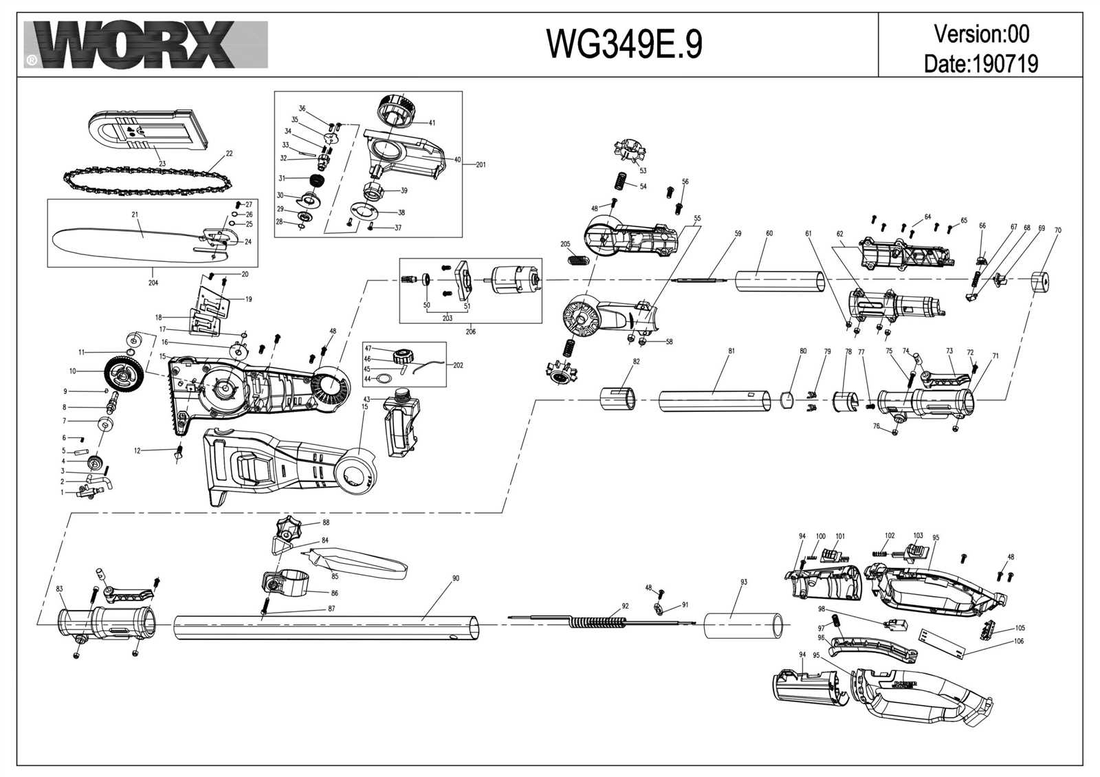 worx chainsaw owners manual