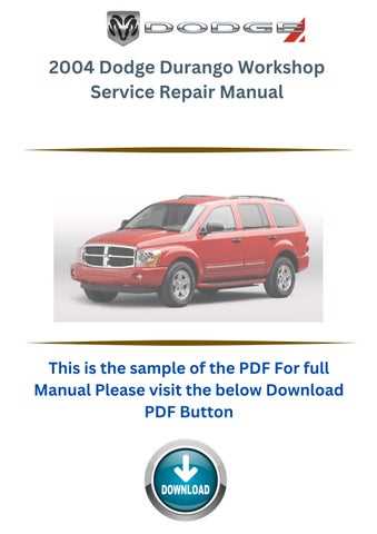 2005 dodge durango owners manual