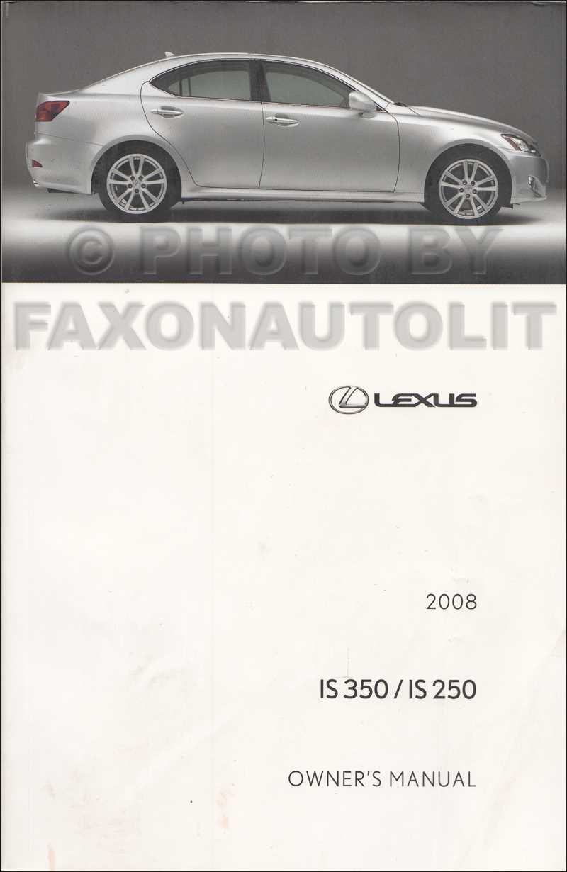 2009 lexus is250 owners manual
