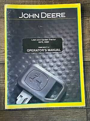 john deere x595 owners manual