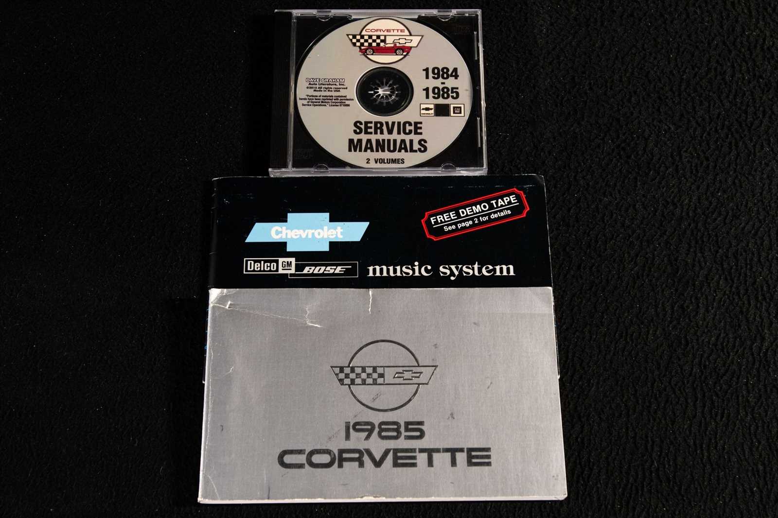 1985 corvette owners manual