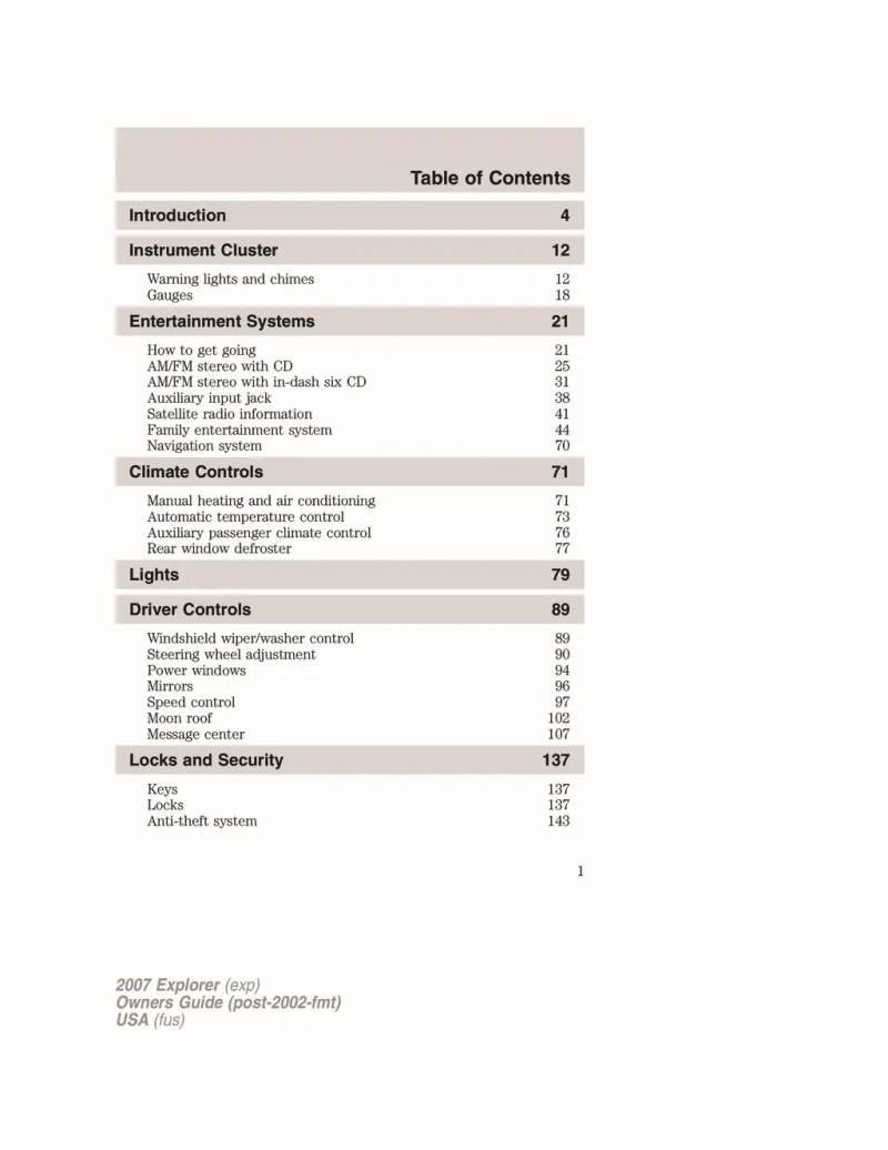 97 ford explorer owners manual