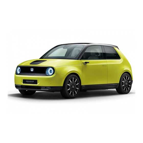 honda e owners manual