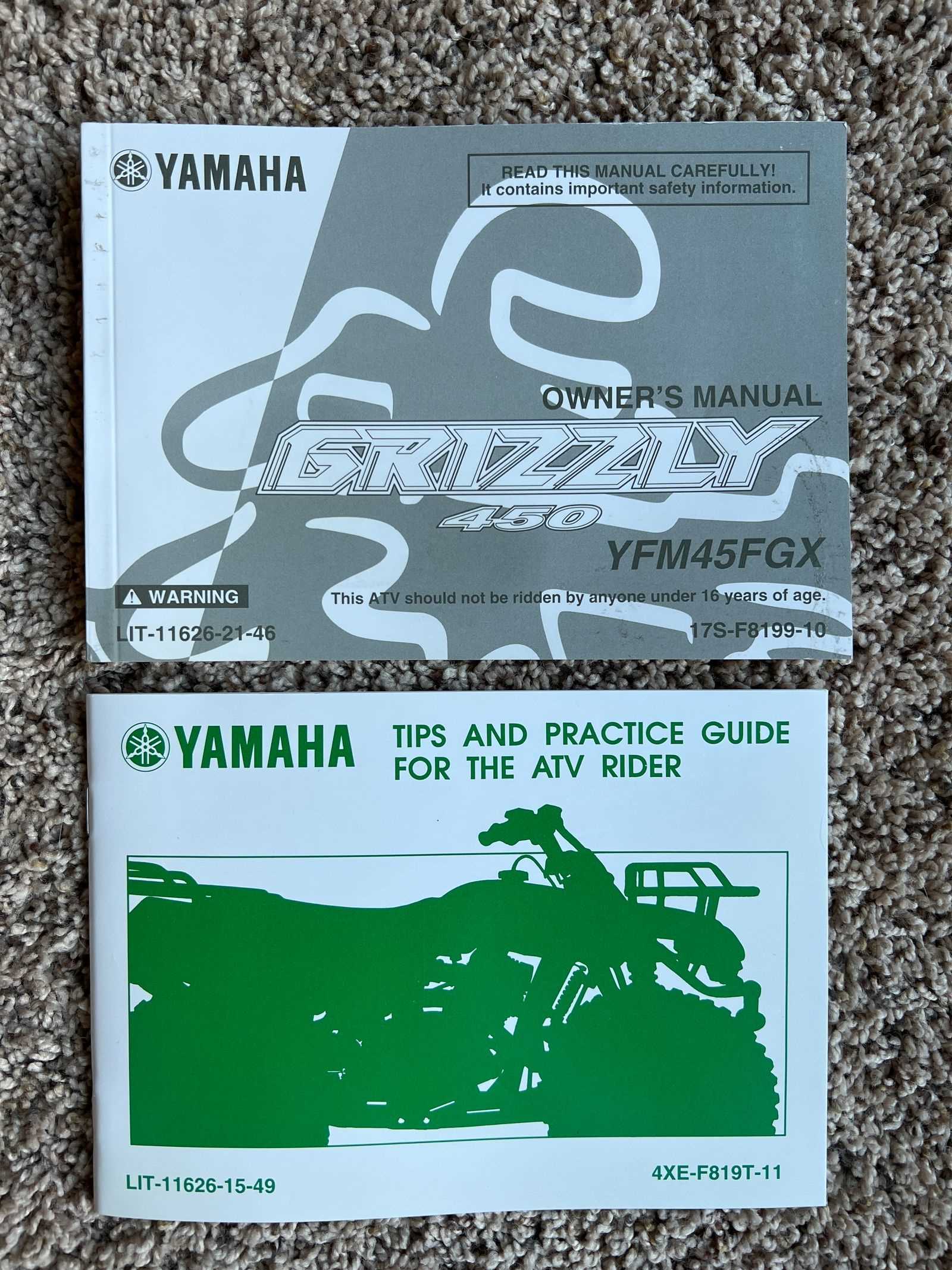 yamaha grizzly 700 owners manual