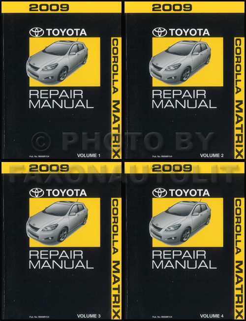 2008 toyota matrix owners manual