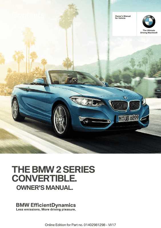 bmw 4 series convertible owners manual