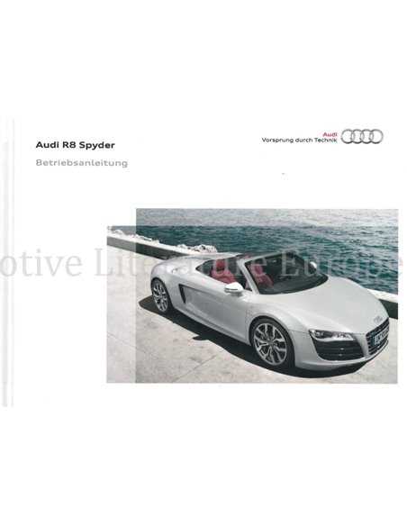 audi r8 owners manual