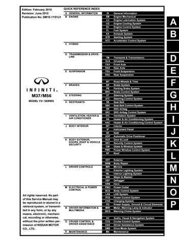 2012 infiniti m37 owners manual