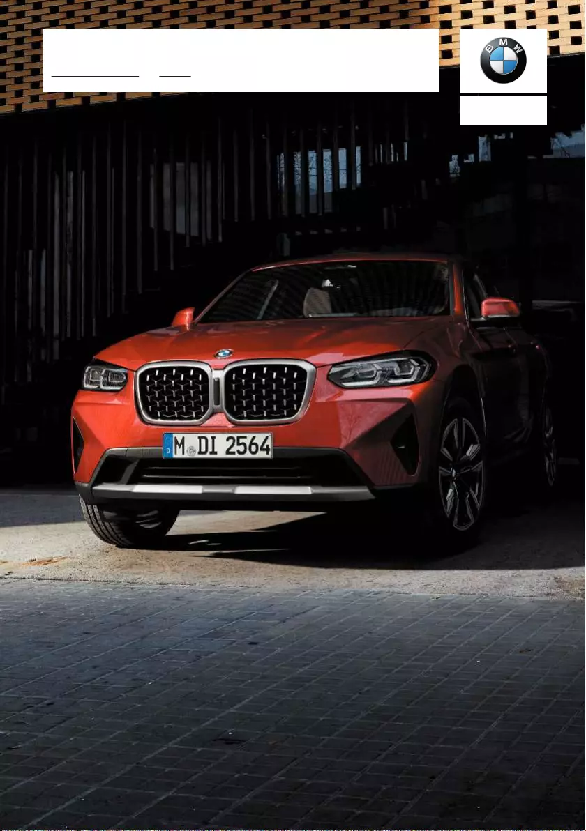 2020 bmw x4 owners manual