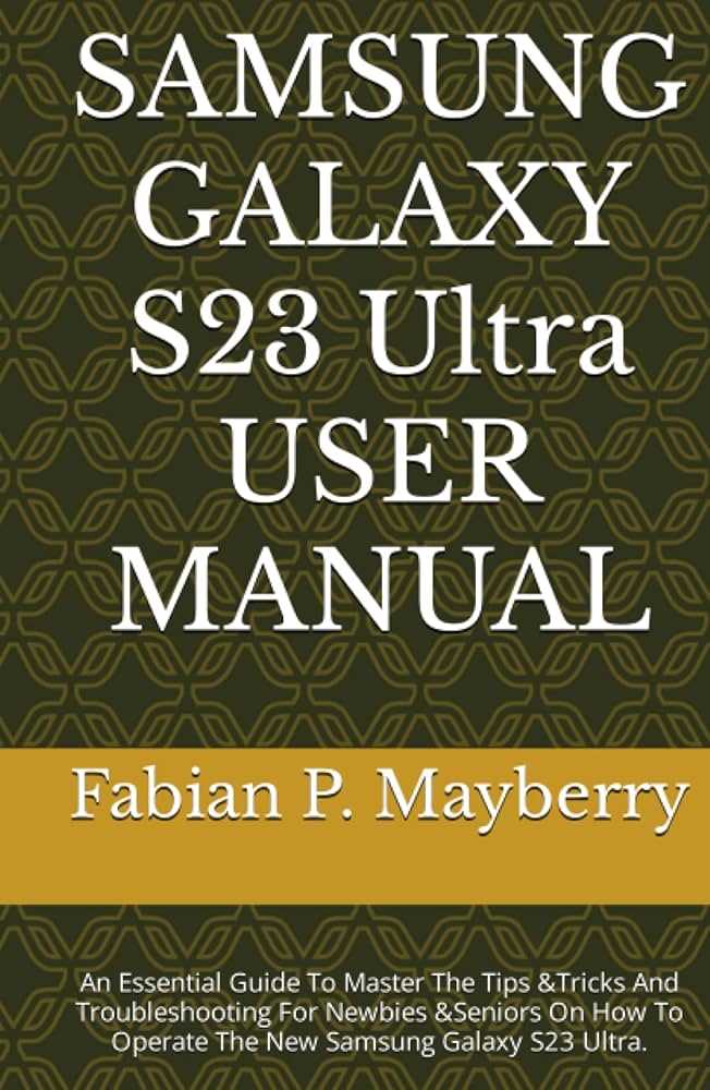 samsung s23 ultra owners manual