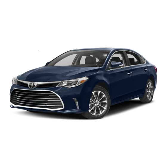 2013 toyota avalon hybrid owners manual