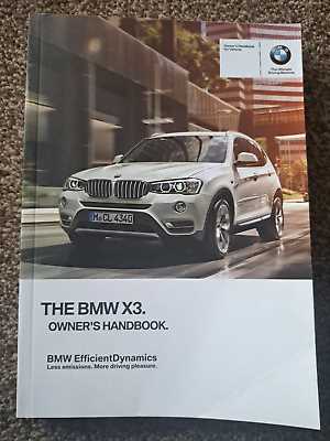 2017 bmw x3 owners manual