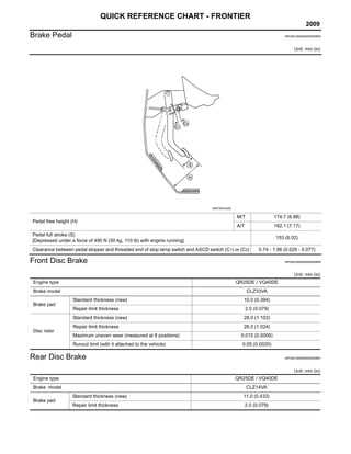 2009 nissan frontier owners manual